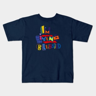 I'm Living Blessed - 90's TV Show Style Spiritual T-shirt Kids T-Shirt